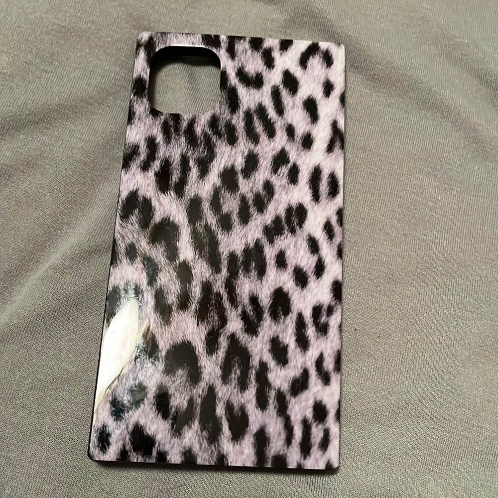 Flaunt Snow Leopard Square iPhone 11 Case